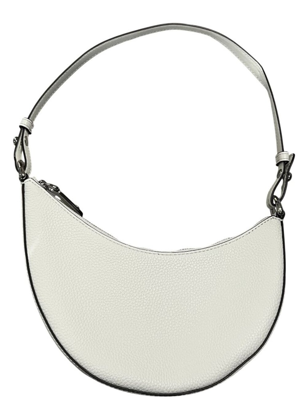 Kate Spade Duo Small Leather Shoulder Bag in True White Pebbled Leather